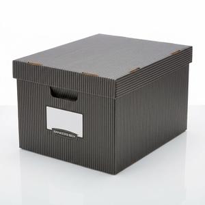 Bankers Box Foldable Cardboard Storage Boxes with Covers – Heavy Duty Storage, 6pk