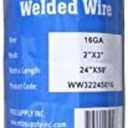 Galvanized Welded Wire Mesh Garden Economy Fence 24 Inch x 50 Foot-3 Inch x 2 Inch 16GA (24"x50'-2"x3" 16GA, galvanized silver)