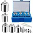 UCEC Calibration Weights for Digital Scale, Scale Weights Calibration Weights Kit, 1g 2g 5g 10g 20g Gram Weight Set with Storage Box and Tweezer