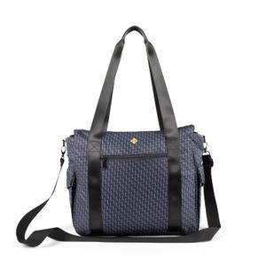 Breast Pump Bag for Work with Cooler - Tote for All Breastpump, Spectra & Medela - Organizer for Pumping Essentials - Carrying Case for Working Moms - Ellerby (Grey Wave)