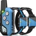 Dog Training Collar for 2 Dogs, Waterproof Dog Training Collar with Remote, 3 Training Modes, Rechargeable Electric Training Collar for Dogs (Blue)