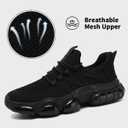 MGBDSZ Mens Runing Walking Shoes Tennis Slip On Non Slip Sneakers Outdoor Sports Trainers Athletic Sneaker Road Casual Workout Lightweight Shoes for Men All_Black US 12