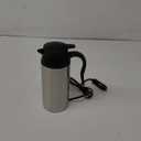 Sunsbell Portable Electric Car Kettle - 650ml Car Kettle Water Boiler 12V Car Heating Travel Cup Stainless Steel Car Heated Travel Mug Car Coffee Cup Warmer with DC 12V Charger for Car (Sliver)