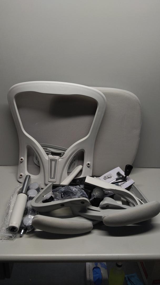 Office Chair, Ergonomic Desk Chairs 330LBS Capacity High Back Mesh Computer Chair with Flip-up Armrests, Comfy Work Chair with Adjustable Lumbar Support, Rolling Chair. Grey