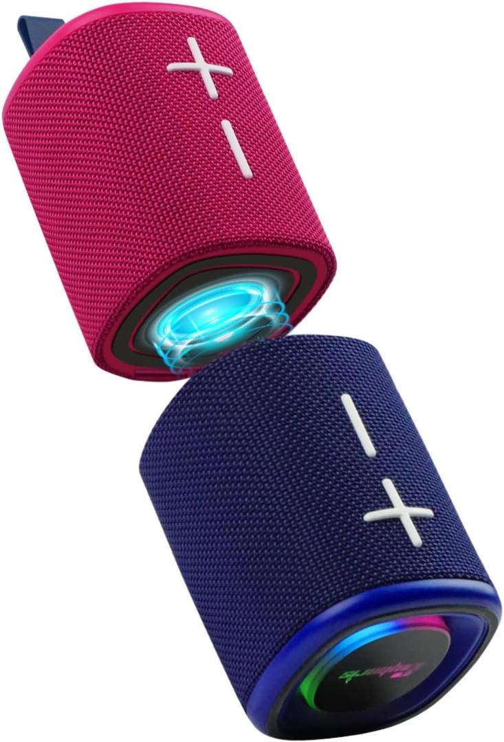 2 in 1 Magnetic Split Bluetooth Speaker, Color Blocking Waterproof Dual Splittable Portable Wireless Speaker 20W Loud Stereo Sound, Bluetooth V5.3, 24H Playtime, True Wireless Stereo for Home Outdoor