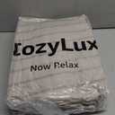 CozyLux Full Size Comforter Sets with Sheets Seersucker 7 Pieces Oatmeal Bed in a Bag Textured Luxury Soft Bedding Set with Down Alternative Comforter, Sheets, Pillowcases & Shams for All Seasons