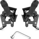 Heavy Duty Wheelchair Brakes, Wheel Locks, Universal Brake Replacement Parts for 7/8" Tubing, Side Mount Bolt on Style (1 Pair)