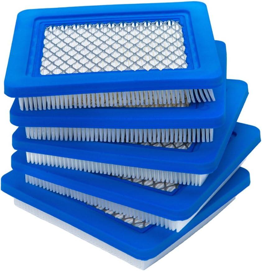 5 Pack 491588s Air Filter, Compatible with Briggs and Stratton 491588, Toro 20332, Craftsman 3364, Premium Lawn Mower Air Cleaner