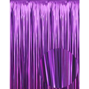 GOER 3.2 ft x 9.8 ft Metallic Tinsel Foil Fringe Curtains Party Photo Backdrop Party Streamers for Birthday,Graduation,New Year Eve Decorations Wedding Decor (4 Pcs,Matte Purple,Thick Material) GOER 3.2 ft x 9.8 ft Metallic Tinsel Foil Fringe Curtains Party Photo Backdrop Party Streamers for Birthday,Graduation,New Year Eve Decorations Wedding Decor (4 Pcs,Matte Purple,Thick Material)