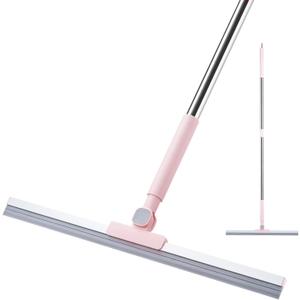19" Floor Squeegee with Long Handle, 51" Stainless Steel Handle