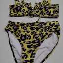Saodimallsu Two Piece Leopard Print Swimsuit XL