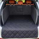 REEVAA SUV Cargo Liner for Dogs, Full Coverage Non-Slip Cargo Cover with Cushioned Sides to Protect Your Dog, Waterproof & Durable, Machine Washable Trunk Protector Mat (M, Black)