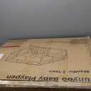 71" 59" Baby Playpen with Gate, Large Baby Play Pen for Babies and Toddlers, Infant Fence Play Yard with Door for Living Room, Anti-Fall, Breathable Mesh