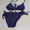 Tempt Me Women Triangle Bikini Sets Halter Two Piece Sexy Swimsuit String Tie Side Bathing Suit XS