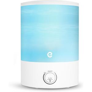 Esemoil Humidifiers for Bedroom, 2.5L Cool Mist Ultrasonic Air Humidifier with Top Fill & Quiet, 360 Nozzle, BPA Free, 25 Hour Diffuser with 8 Color Light & Auto Shut-off for Home Baby Nursery Plants (Blue)