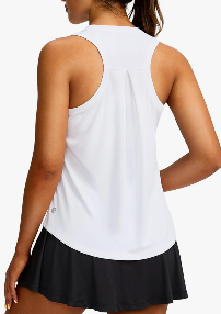 Women's Workout Tops Racerback Athletic Tank Tops Sleeveless Loose Fit Yoga Running Gym Shirts for Women Medium