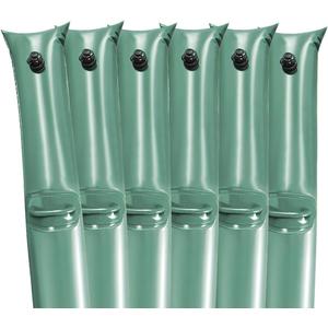 Pool Water Bags for Pool Covers, Sunwuk 0.4mm (26GA) Thickness Heavy-Duty Water Bags with Handle, 6 Pack 8Ft Pool Cover Weights for Inground Pool Cover