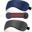 Heated Eye Mask for Dry Eyes, 1500mAh Warm Eyes Compress with Silver-Ion Heating Element, Cordless Eye Heating Pad for Stye Blepharitis Chalazion MGD