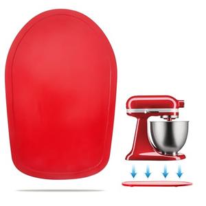 Mixer Slider Compatible with Kitchen aid Bowl Lift 4 .5-5 Qt Stand Mixer Pine Wood - Kitchen Countertop Storage Mover Sliding Caddy for Kitchen Aid 4 .5-5 Qt Mixer (4 .5-5 Qt -Red)