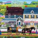 500 Pieces Puzzle for Adults,Town & Country Puzzle,Recycled Cardboard Prairie Wind Flowers Puzzles 500 Piece,Challenging Game Home Decor Birthday Party Gift Toy for Adults Kids Seniors 20.5 * 15 in