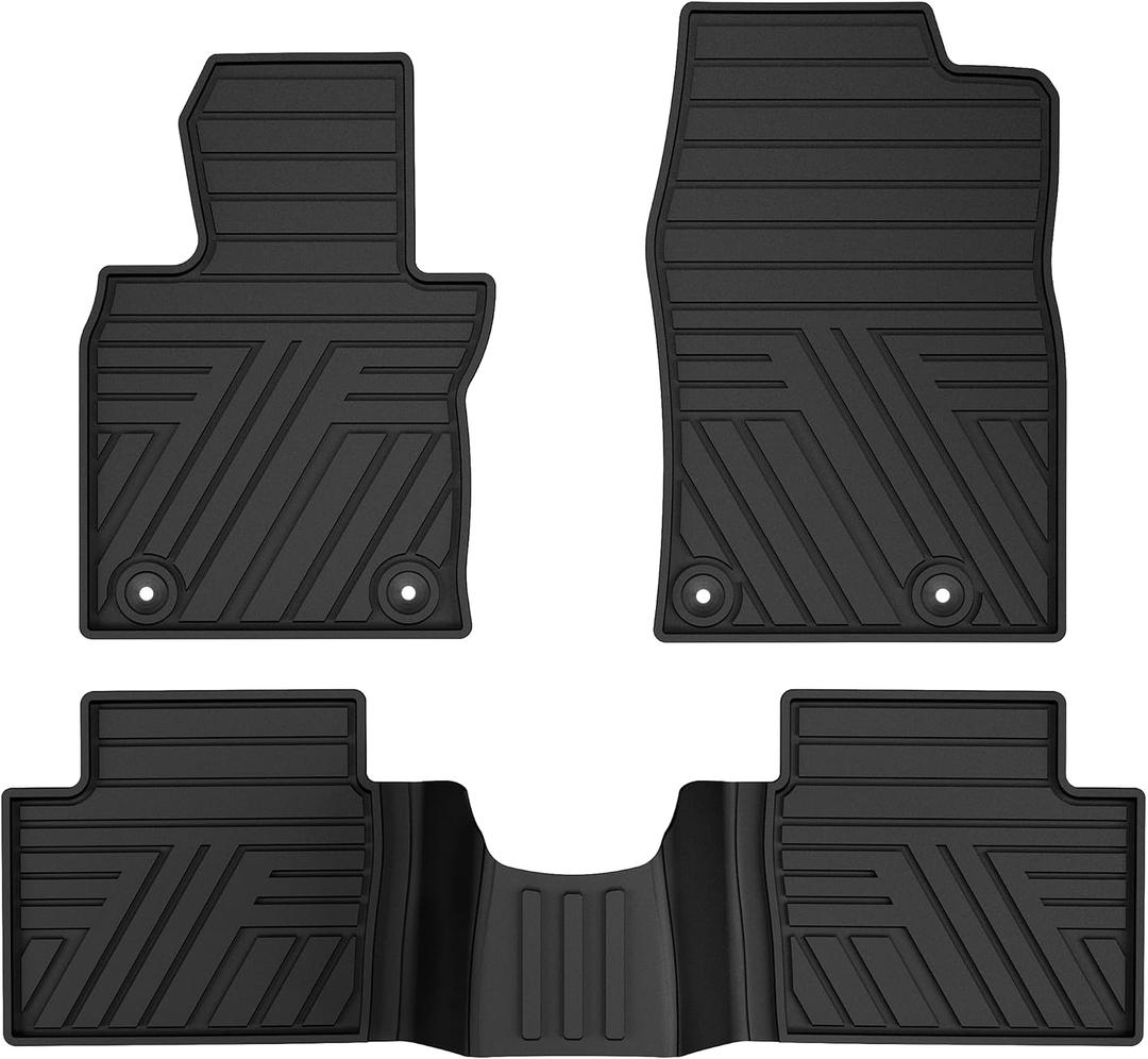 Multi-Color Floor Mats for Mazda 3 2019-2026 Sedan, Armor Black
