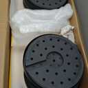 Therwen 6 Pack Heavy Duty Crowd Control Stanchions 9.8 ft Stainless Steel Stanchion Set with 6 Safety Barrier Post Retractable Belt and 1 Sign Holder Crowd Control Barrier (Yellow,Caution Belt)