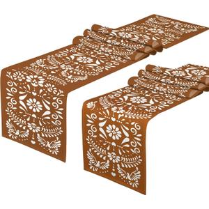 2 PCS Mexican Table Runner 71 x 13'' Cielito Lindo Table Runner Cielito Lindo Baby Shower Party Decoration Mexico Home Decor for Mexican Wedding Birthday Party Supplies