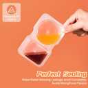 24 Pcs reusable snack containers with Lids, snack containers for kids adults10 Forks, snack pack containers - Lightweight and Stackable, Microwaveable/refrigerator safe