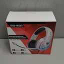 Gaming Headset for PS5, PS4, Xbox Series X|S, Xbox One, PC, Switch, Mac - RGB Over-Ear Headphones with 7.1 Surround Sound, Noise Cancelling Mic, 50mm Drivers & Memory Earmuffs for Nintendo 64 (White)