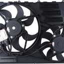 Engine Cooling Radiator Fan w/Controller Assembly Fit for 2010-2016 XC60,2011-2016 S60,2008-2015 XC70,2008-2015 S80,2015-2016 V60,2008-2010 V70 Replace 838-0009