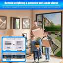 LIAMST Magnetic Screen Door 36x 82 in, Thicker 265g/ Mesh, Reversible Left Right Side Opening Wide Magnetic Screen Door, Upgraded-Model Full Strip Magnets for Sliding & French Doors (Black)