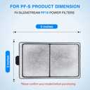HiTauing 12 Packs PF-S Filter Cartridge for PF10 Power Filters, ONLY fit to Model PF10 Power Filters