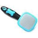 Glendan Dog & Cat Grooming Brush - Slicker Shedding Tool (Blue)