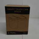 2 Pack 2.7 Gal Bathroom Trash Can with Lid, Automatic Trash Can Small Smart Garbage Can Touchless, Slim Motion Sensor Waterproof Plastic Trash Bins for Bedroom Office Kitchen Toilet Black