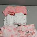 GLLQUEN BABY Receiving Blanket Boy Cotton Muslin Swaddle Blankets Girl Newborn Squares Breathable & Soft Thin Baby Blankets Cloths Double Absorbent Infant Swaddling Wrap - 6 Pack (Rosebud)