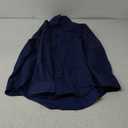 ZEROYAA Men's Urban Stylish Casual Business Slim Fit Long Sleeve Button Up Dress Shirt with Pocket (Medium, Navy Blue)