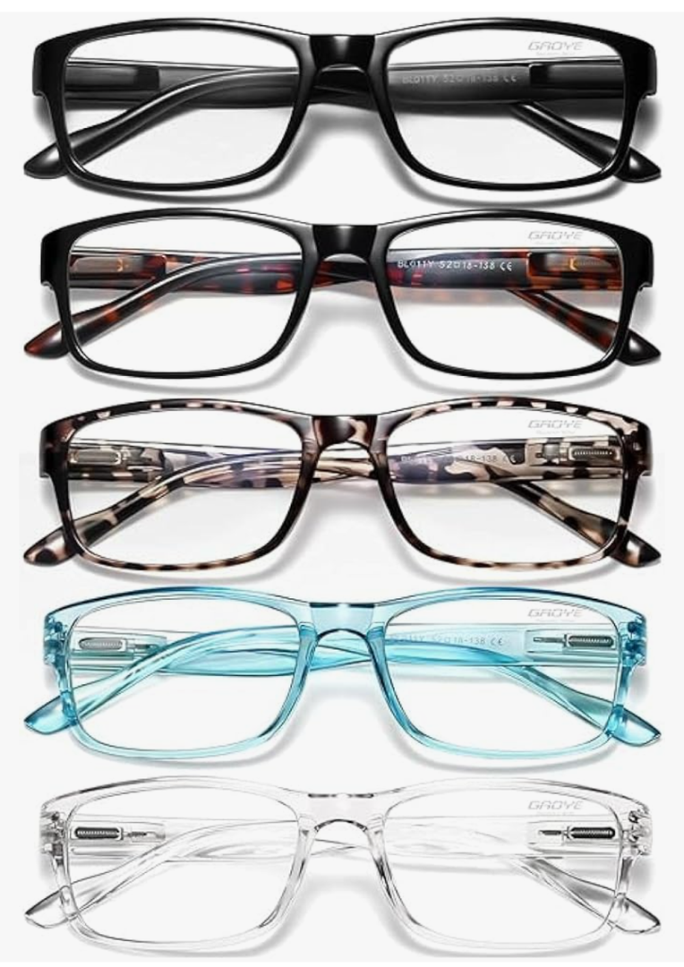 Gaoye Reading Glasses Men/Women, Eyeglasses, Blue Light Readers for Men/Women, Computer Eye Glasses, Cheaters +1.0