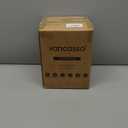 vancasso Ceramic Plant Pots, 3 Piece Planters for Indoor Plants, 4.25+5.25+6.25 Inch Flower Pots with Drainage, Plant Pots Indoor for Succulent, Pothos, Snake Plant and Money Tree, Etc (Black)