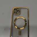 IAIYOXI Magnetic Clear Case for iPhone 11 Pro with Full Camera Lens Protection,Compatible with MagSafe,Plating Soft TPU Phone Case,Anti-Scratch Shockproof Slim Cover for Women Gilrs Men - Gold