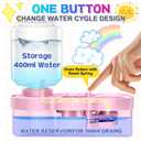 Paint Brush Cleaner Tool with 10 PCS Paint Brushes, Water Cycle Paint Brush Rinser with Holder and Palette, Flush My Brushes, Painting Art Supplies for Artist Beginner Kid