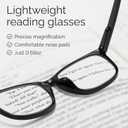 CCVOO Women's Clear Vision Blue Light Blocking Reading Glasses Black/Leo/Blue/Red/Pink/Clear, +2.75