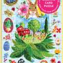 Galison Artisanal Eggs  Easter Greeting and Jigsaw Puzzle Card Includes Color Coordinated Envelope and Sticker Seal