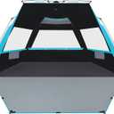 SEBOR Beach Tent, Deluxe XL Pop-up Beach Tent for 4-6 Person, UPF 50+ with Dark Shelter Technology, Easy Set Up and Portable Beach Tent Sun Shelter (Sky Blue)