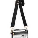 HULISEN Clear Crossbody Bag Stadium Approved, Clear Purses for Women Stadium Crossbody for Concert, Sport Events