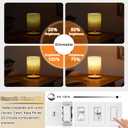 5 Inch Edison Bulb, 2700K Soft White E26 Led Bulb 6W Dimmable, 800LM T10 T9 Bulb Clear Glass Tubular Light Bulbs, AC 120V Equal 80 Watt Bulbs for Chandelier Pendant Wall Light - 4Pack