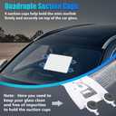 GADFISH Starlink Mini Mount for Roof - 4 Adjustable & Washable Suction Cup Holder, Anti-Gravity Car/RV Glass Mount for Camping, Outdoor Travel & Signal Reception, White