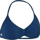 AUROLA Influence Strappy Bra Sports Bras for Women, Backless Padded Impact Strappy Bra Workout Gym Yoga with Removable Cups (Small, Ensign Blue)