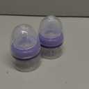 Lansinoh Anti-Colic Baby Bottles, BPA-Free Plastic, 2 Ounces, 2 Count, Extra Slow Flow Nipples (Size XS), Breastfeeding Bottle with Natural Wave Design