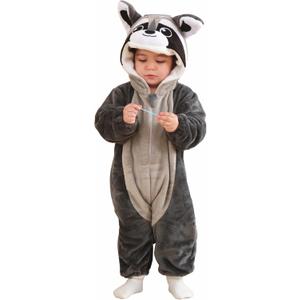 CuteOn Toddler Halloween Costume Onesie Cosplay Romper Christmas Infants Baby Costume Grey Raccoon 3Months-4Years (Recommended height 90-100m)