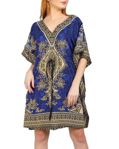 Tengru Lifestyle Ladies Short Kaftans Tunic Kimono Maxi Women Dashiki African Caftan Plus Size Lounge Girls Kimono